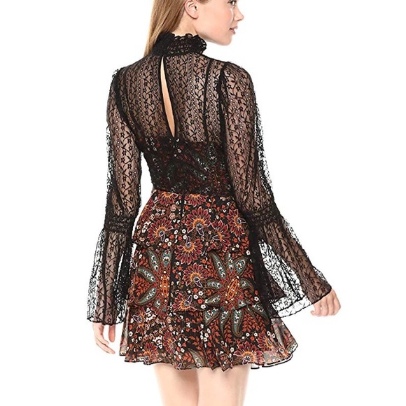 BCBGENERATION tiered mock neck dress - Picture 2 of 7